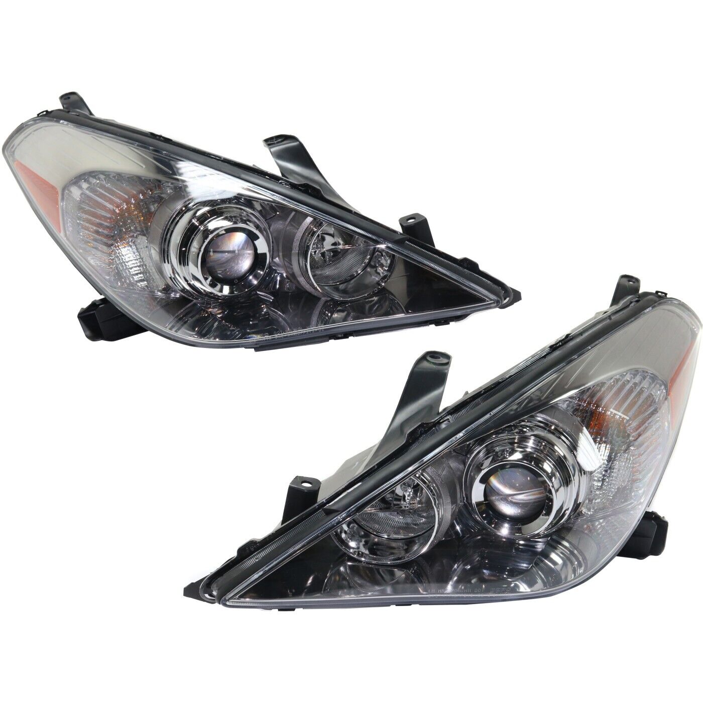 Headlights Driving Head lights Headlamps Set of 2  Driver & Passenger Side Pair