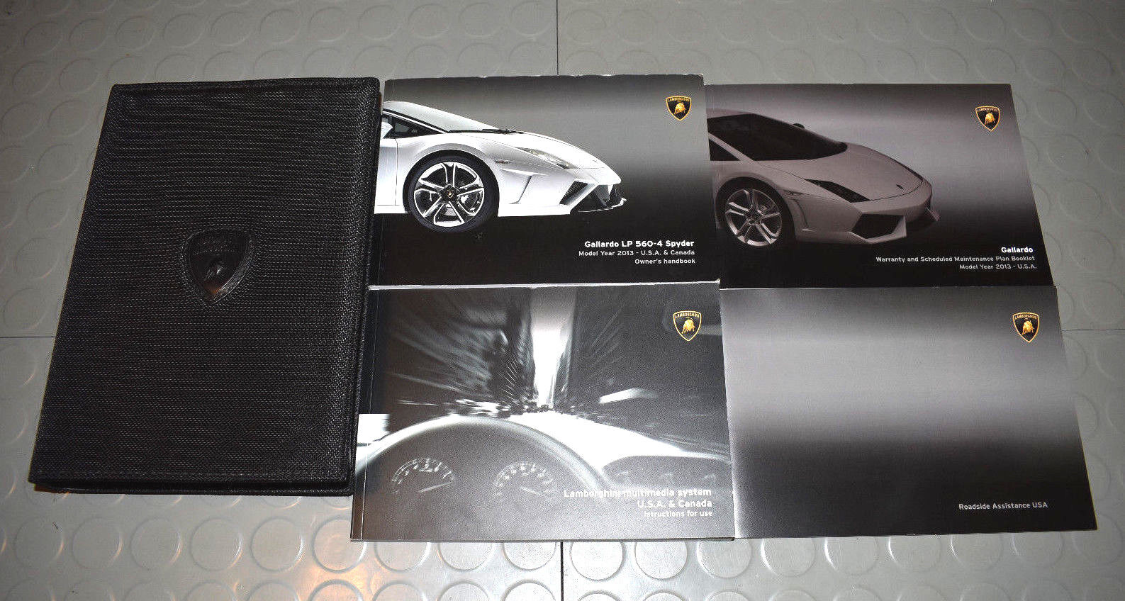 2013 Lamborghini Gallardo LP560-4 LP 560-4 Spyder Owners Manual - SET