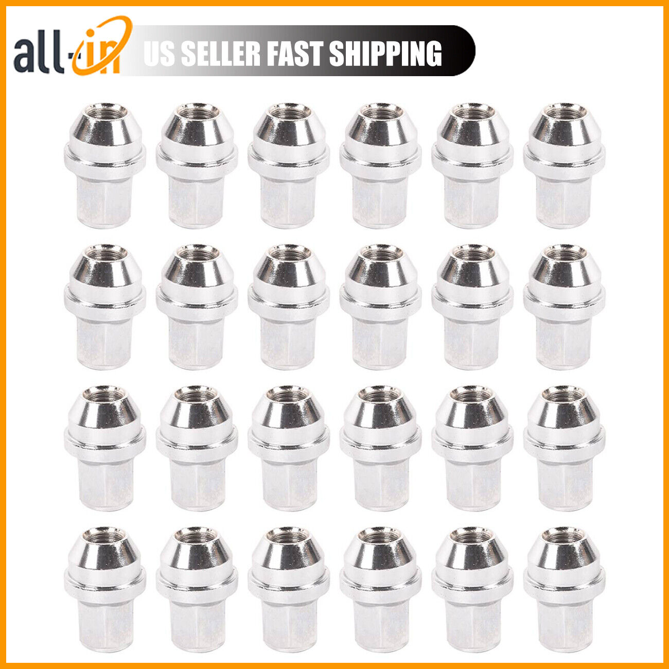 24Pcs 14x1.5 WHEEL LUG NUT FOR FORD F-150 EXPEDITION MUSTANG