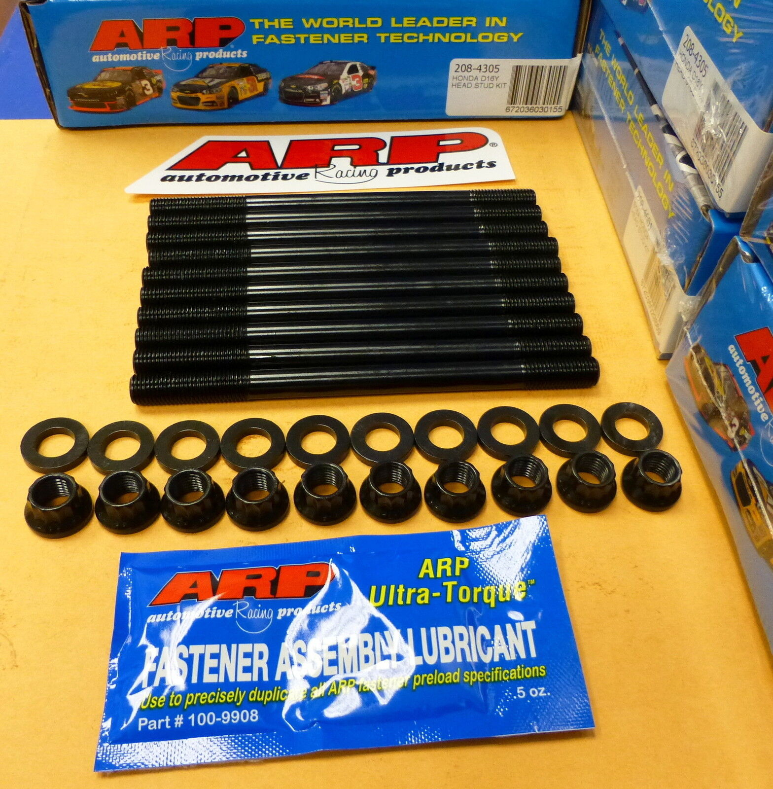 ARP 208-4305 Cylinder Head Stud Kit For Honda Civic 1996-00 D16 D16YZ D16Y8 SOHC