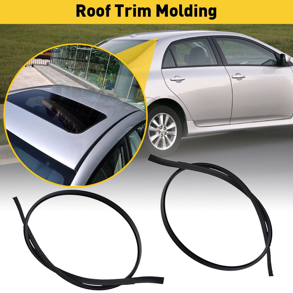 Fit For 2009-2013 TOYOTA COROLLA BLACK ROOF TRIM MOLDING KIT US STOCK