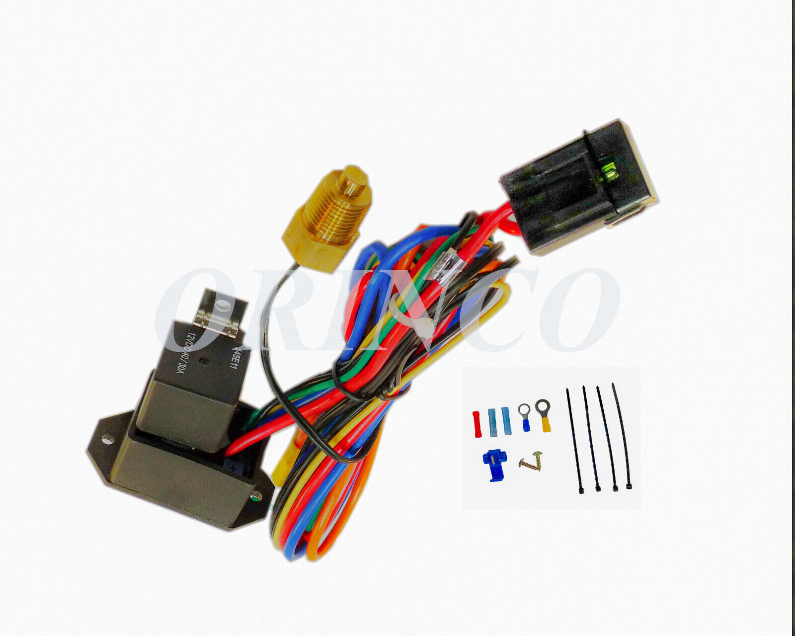 NEW Adjustable Electrical Cooling Fan Controller Kit thread-in Probe with Relay 