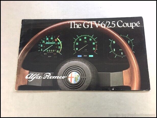 1983 Alfa Romeo GTV6 GTV-6 Coupe 2.5 BIG 26-page Car Sales Brochure Catalog