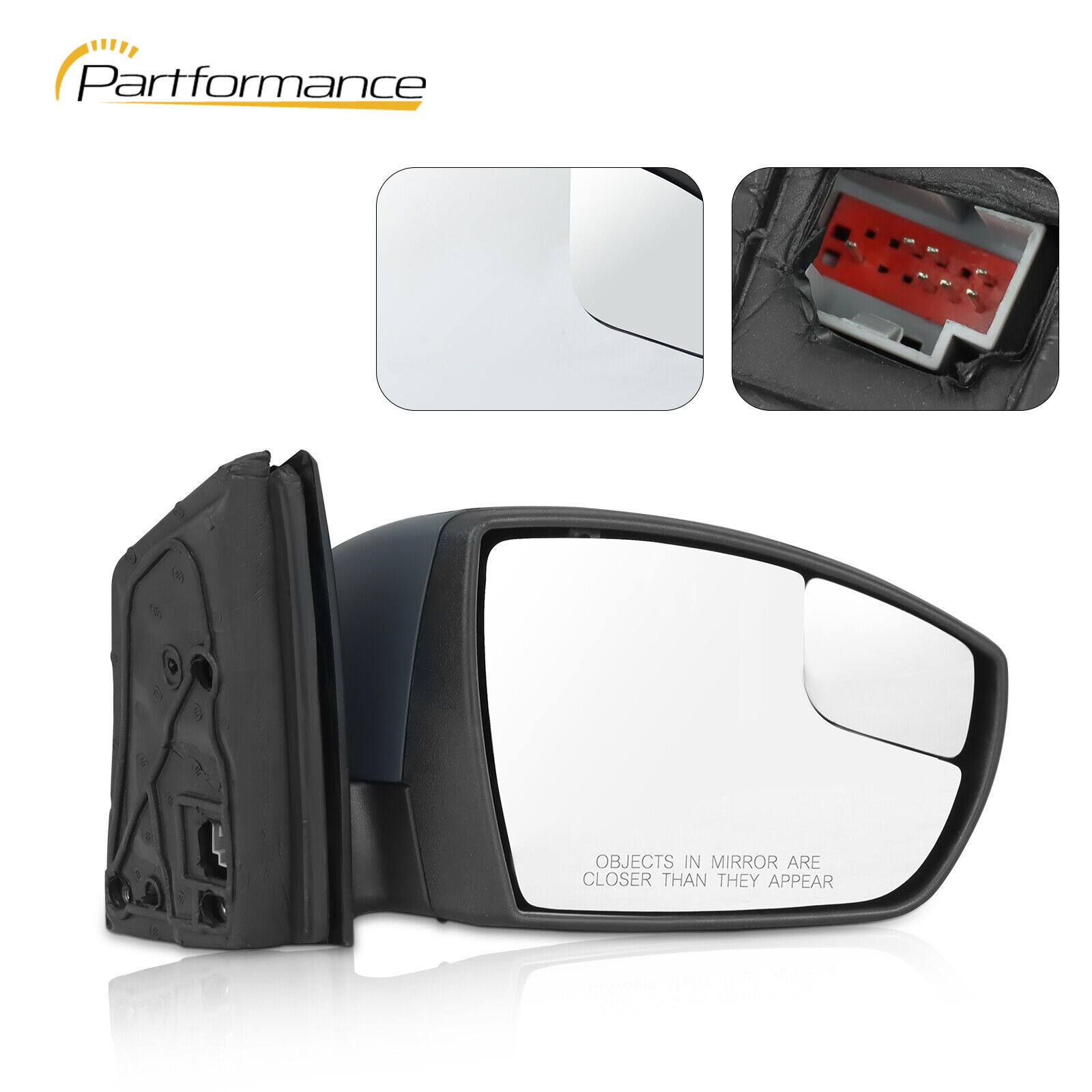 Passenger Side View Mirror RH With Light F1EZ17682R For Ford Focus 2015-2018