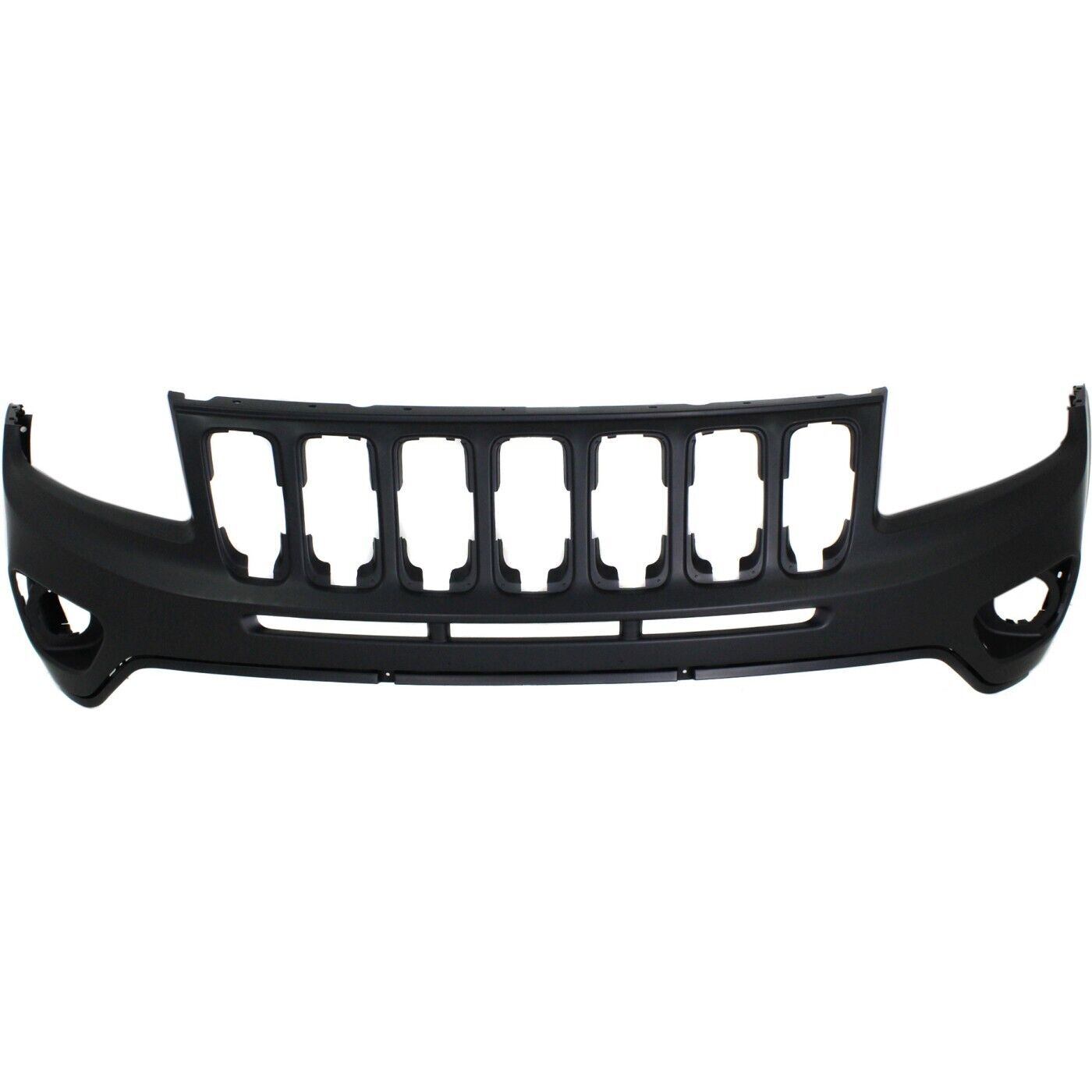Front Upper Bumper Cover For 2011-2017 Jeep Compass Primed With Fog Light Holes