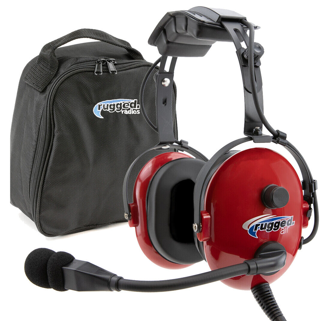 Rugged Air Youth Child Size General Aviation GA Headset MP3 Input Communications