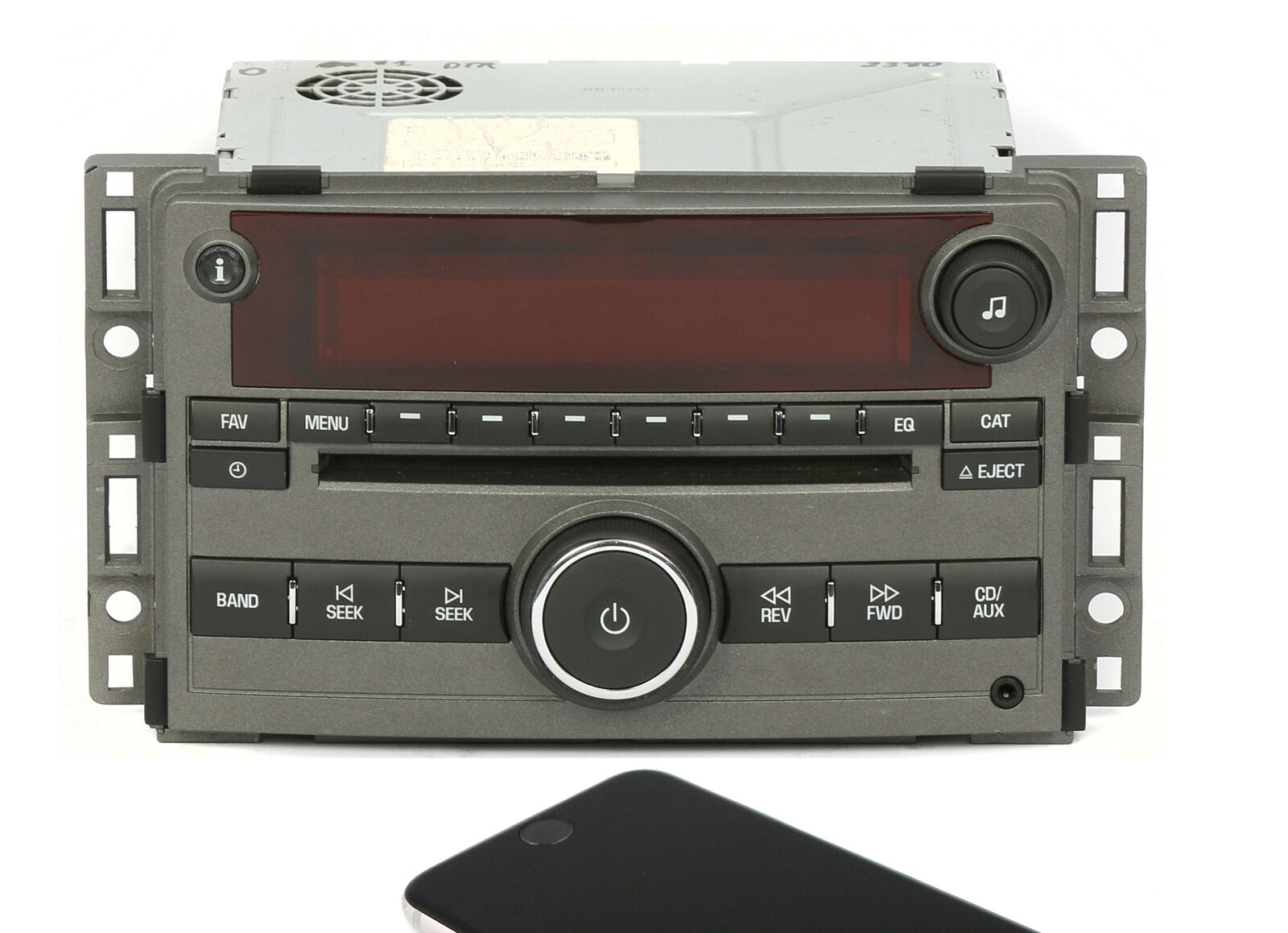 2007-2008 Saturn Aura OEM Radio AM FM MP3 CD Player Auxiliary Input PN 15948188