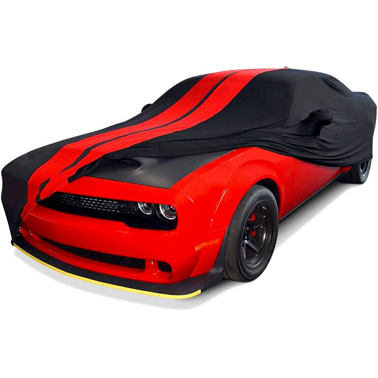 For 2008-2022 Dodge Challenger Satin Stretch Indoor Custom Car Cover Dustproof