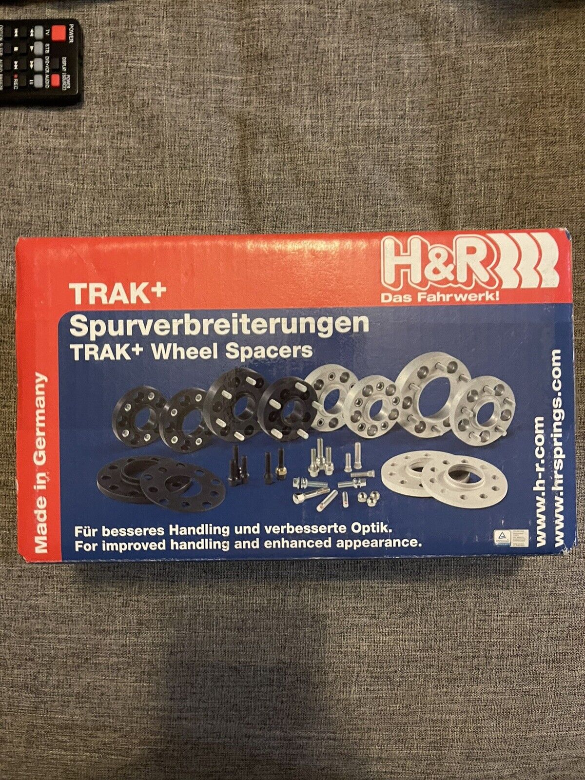 H&R Trak+ Wheel Spacers DRS 15mm 5x114.3 12x1.5 Thread 60.1 Center Bore
