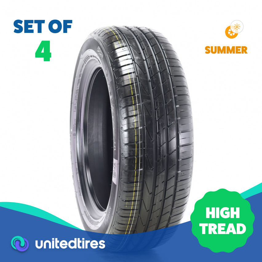 Set of (4) Driven Once 225/60R18 Hankook Ventus S1 evo2 SUV HRS 104W - 9.5/32