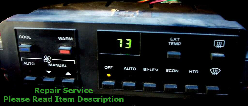 C4 CORVETTE DIGITAL CLIMATE CONTROL LCD HVAC A/C REPAIR SERVICE \'86-\'89 C68