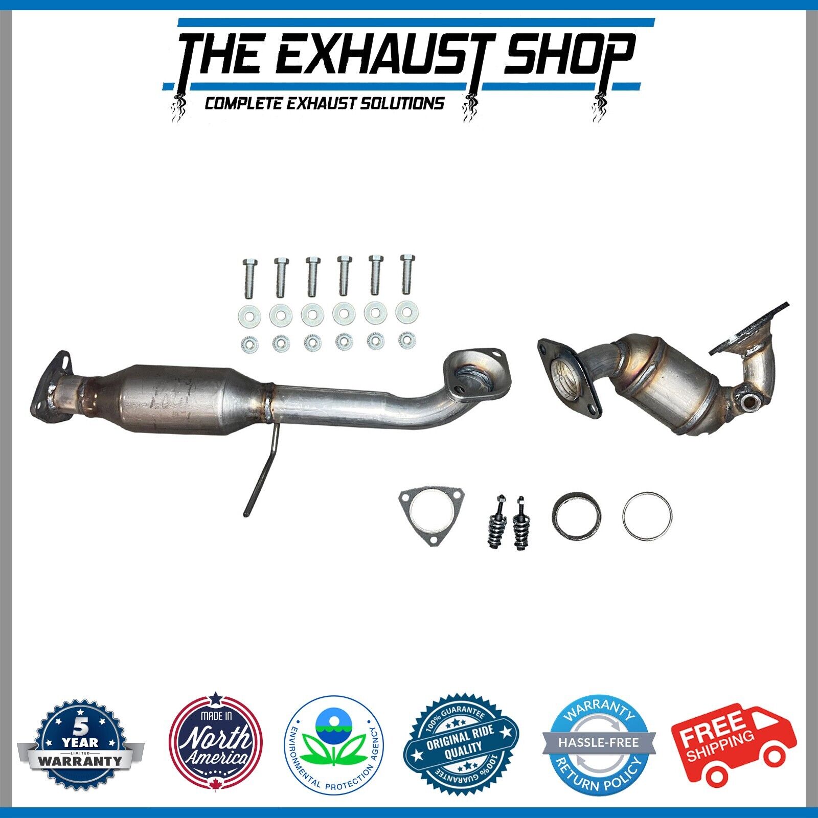 FITS: 2007-2012 ACURA RDX 2.3L FRONT & REAR CATALYTIC CONVERTER SET