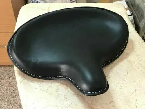 Genuine Leather HARLEY WLA WLC VL UL EL WL KNUCKLEHEAD SOLO SEAT FLATHEAD BLACK