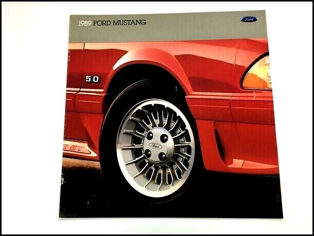 1989 Ford Mustang and GT 16-page Original Car Sales Brochure Catalog Convertible