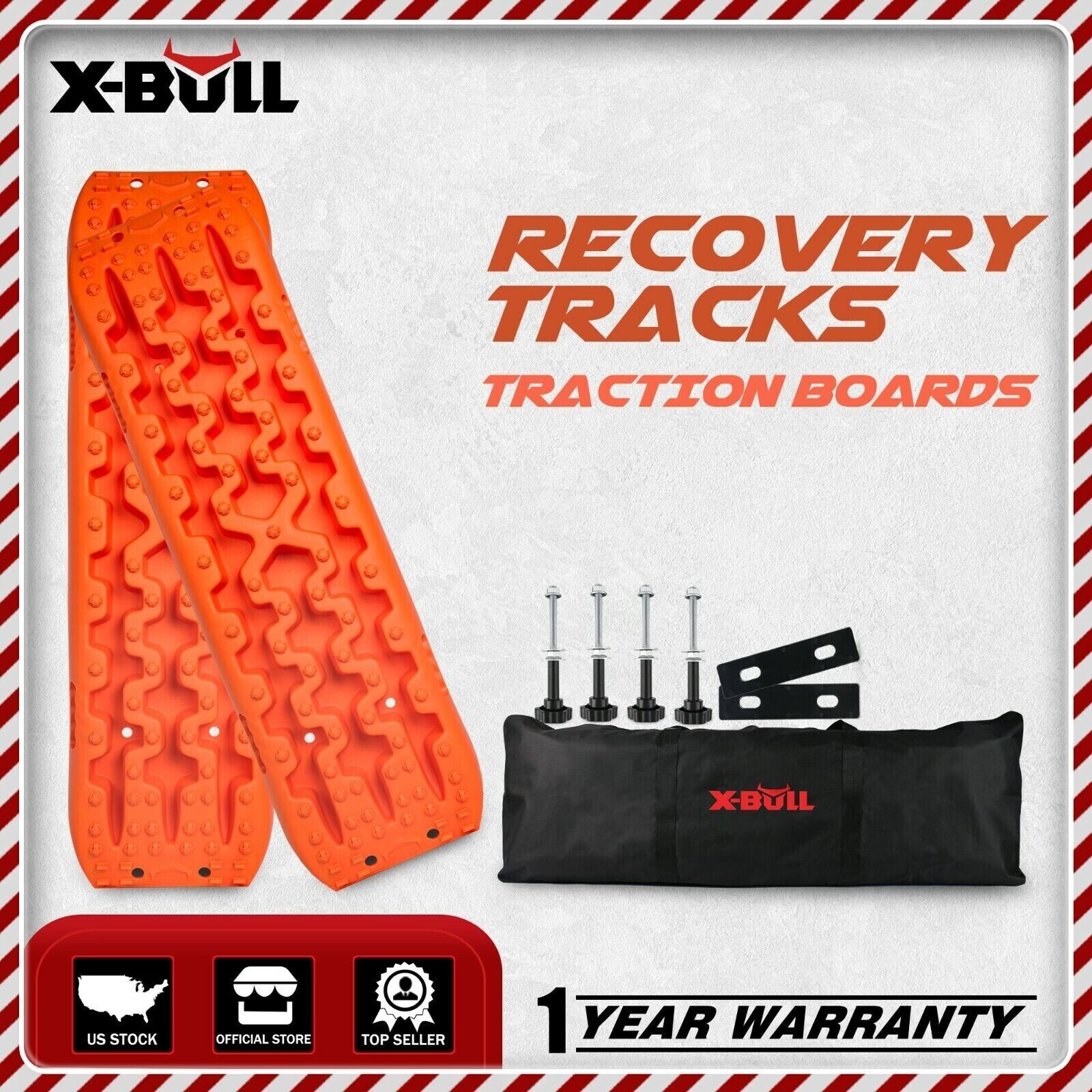 X-BULL Recovery Tracks Sand Traction Mat Snow Mud 4WD Tire Ladder Boards Truck