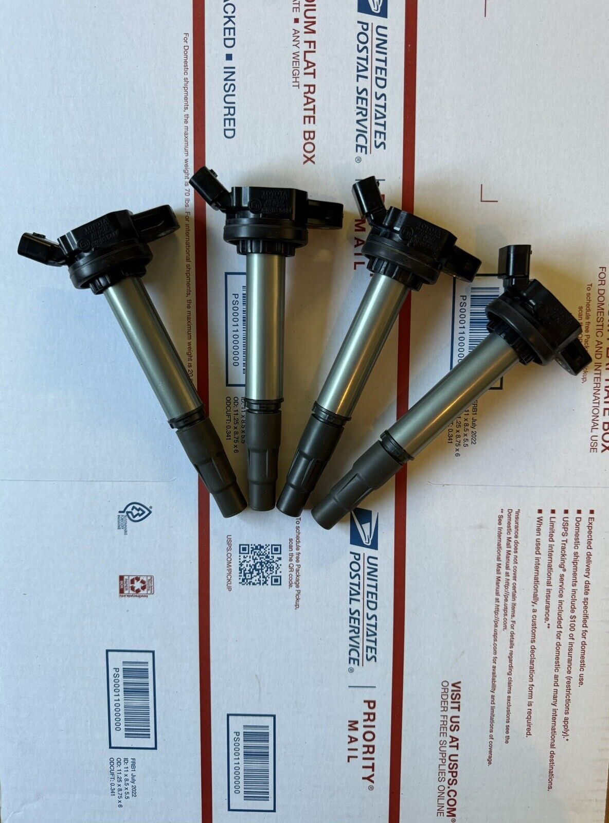 2009 - 2018 Toyota Corolla Ignition Coils 90919-02258 Denso OEM Set Of 4 New
