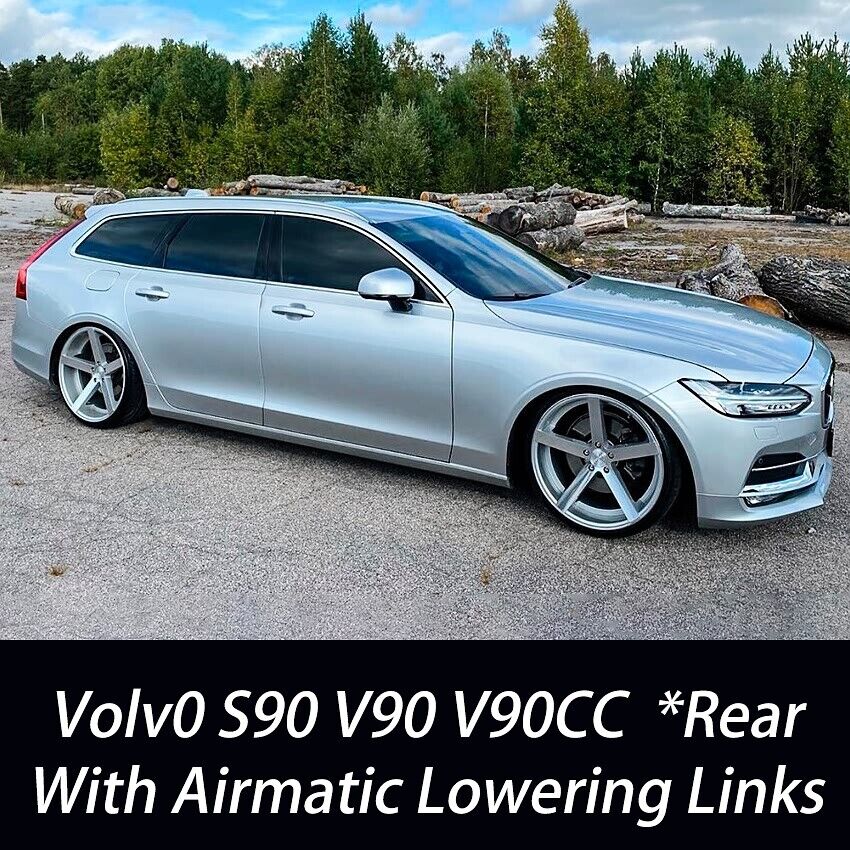 For Volvo V90 S90 V90CC T8 T5 Rear Air Suspension Adjustable lowering Links Kit