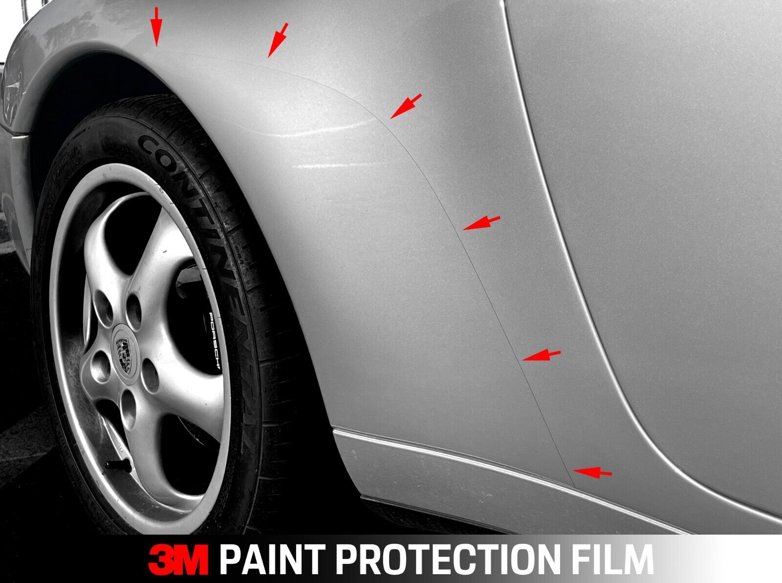 1994 -1998 Porsche 993 911  - 3M Paint Protection Film Clear Stone Guard Set L/R