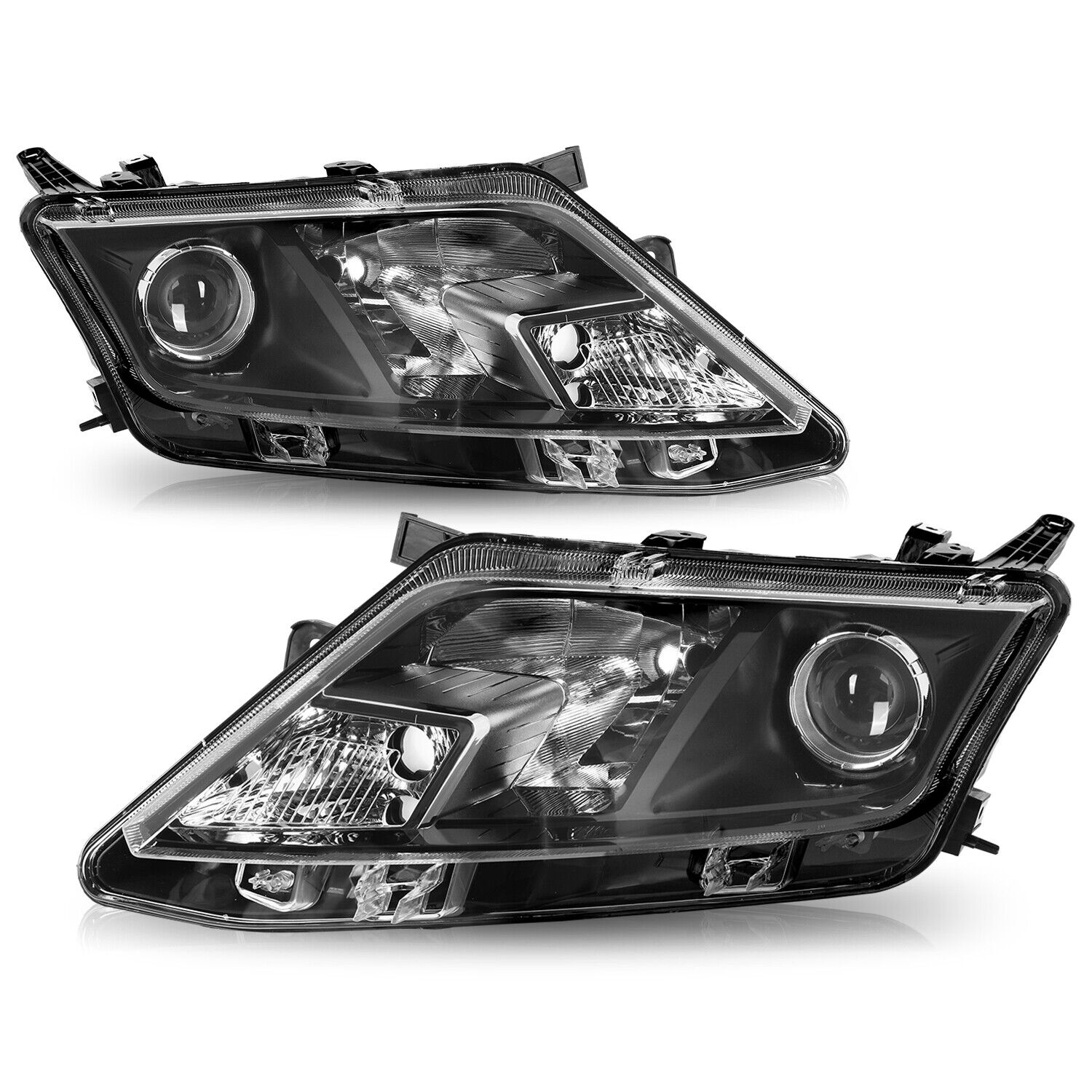 For 2010 2011 2012 Ford Fusion Headlights Halogen Headlamps Pair Left+Right