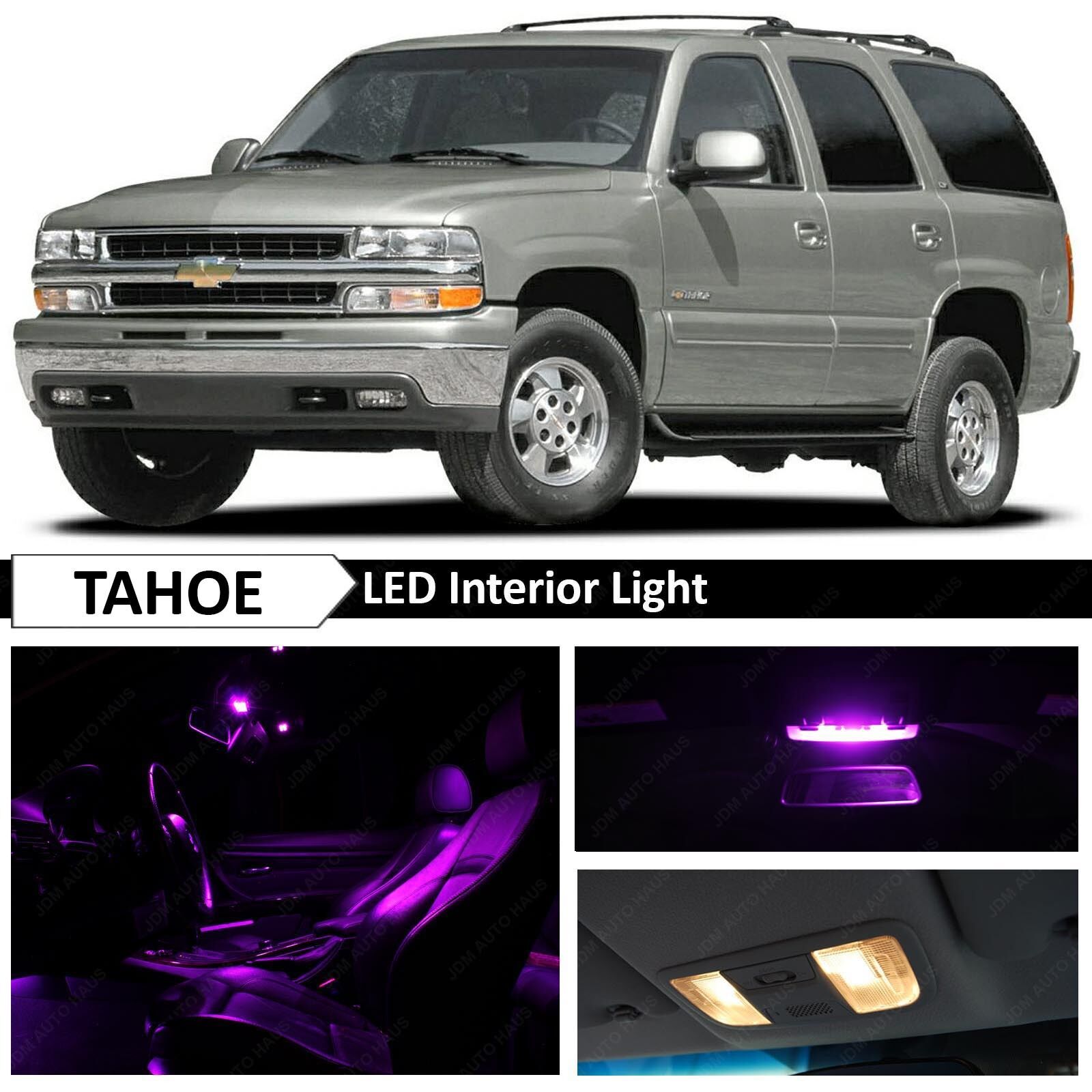20x Purple Full Interior LED Lights Bulbs Package Kit for 2000-2006 Chevy Tahoe