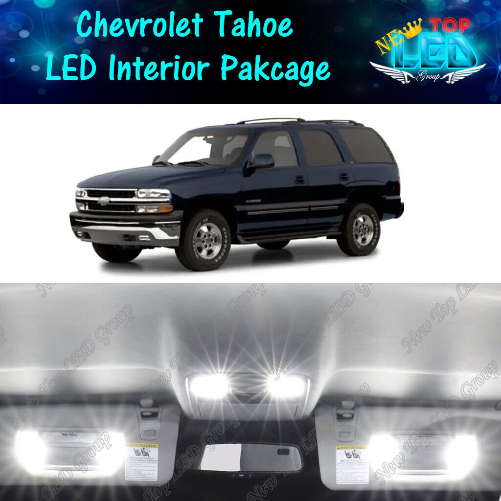 19x White LED Lights Interior Package Kit for 2000 - 2006 Chevy Tahoe Suburban