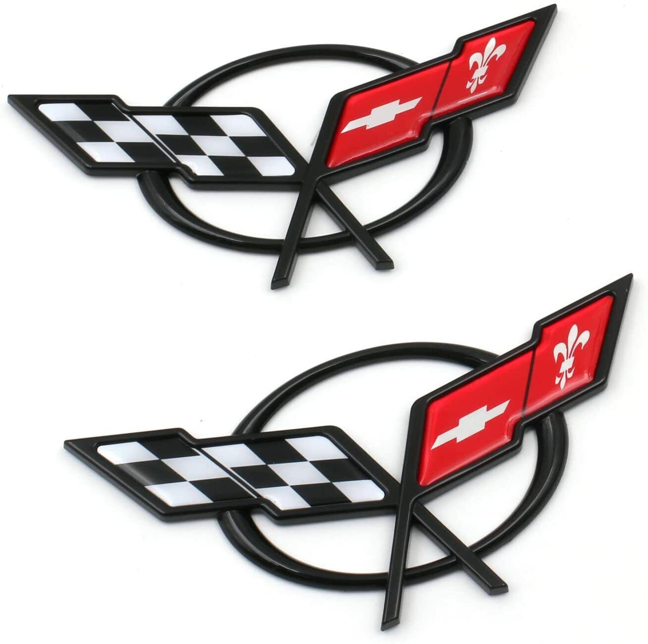Front & Rear 1997-2004 Corvette C5 Emblems Badges Flags 19207384 19207385