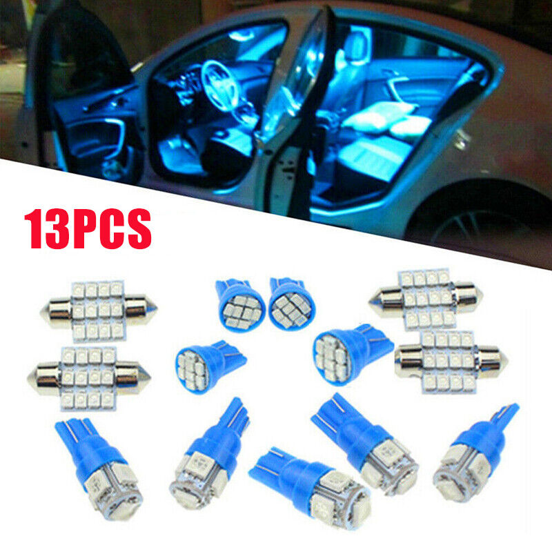 13x Auto Car Interior LED Lights Dome License Plate Lamp 12V Kit Accessories 8k