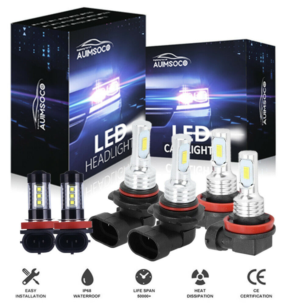 For Subaru WRX 2015 2016 2017 2018- 2020 LED Headlights + Fog Lights Bulbs 6000K