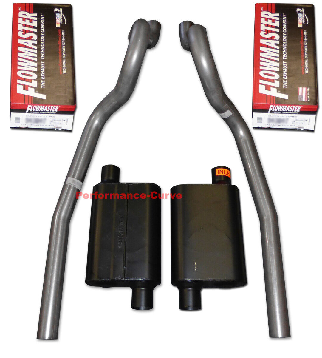 86-04 Ford Mustang GT Exhaust System w/ Flowmaster Super 44 Mufflers