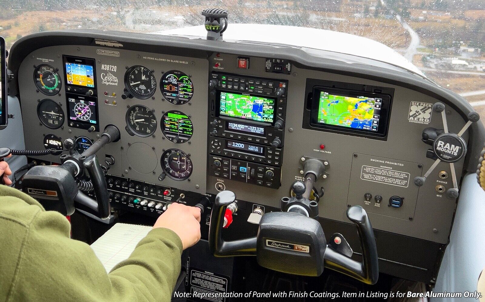 Cessna 172 Skyhawk Instrument Panels - Owner Produced - CNC Cut - Bare Aluminum