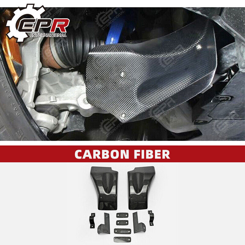 For 08-11 Nissan GTR R35 Carbon Fiber Front Brake Cooling Set Trim Body Kits