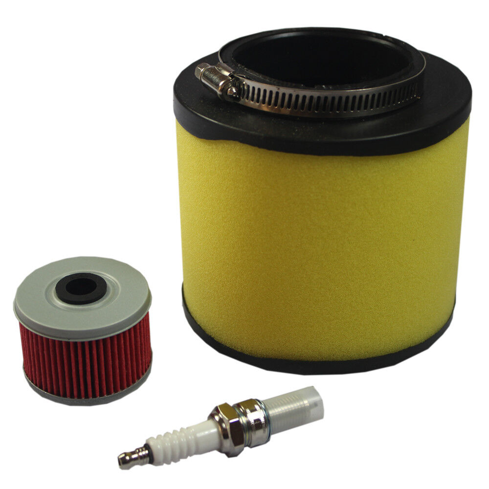 New Air Filter Oil Filter with Spark Plug for Honda Rancher 350 Foreman 400 450