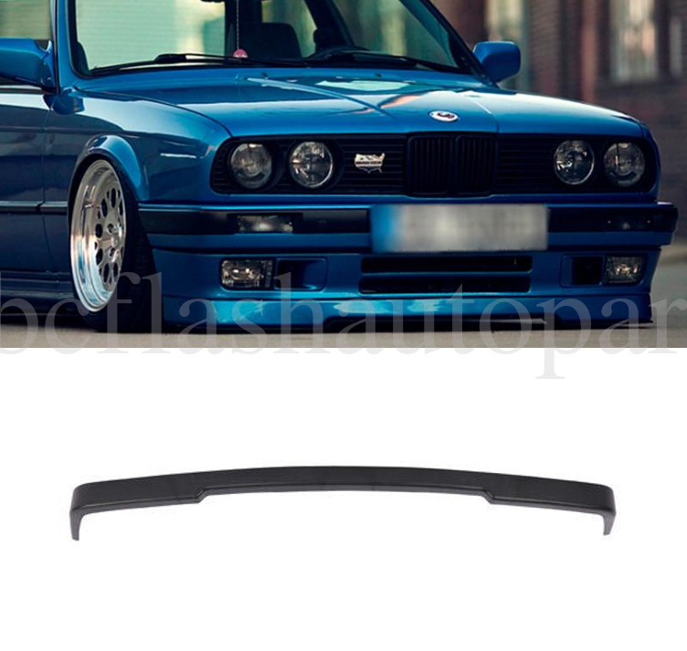For 84-92 E30 BMW Front Spoiler 3Series MTech Style Lower Valance Bumper Lip 87