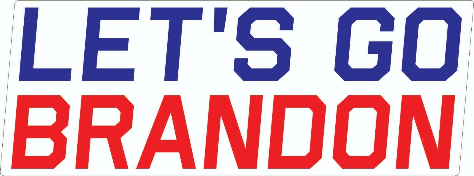SET OF 2 Let\'s Go Brandon Sticker - Car Truck Bumper Vinyl Decal Joe Biden Trump