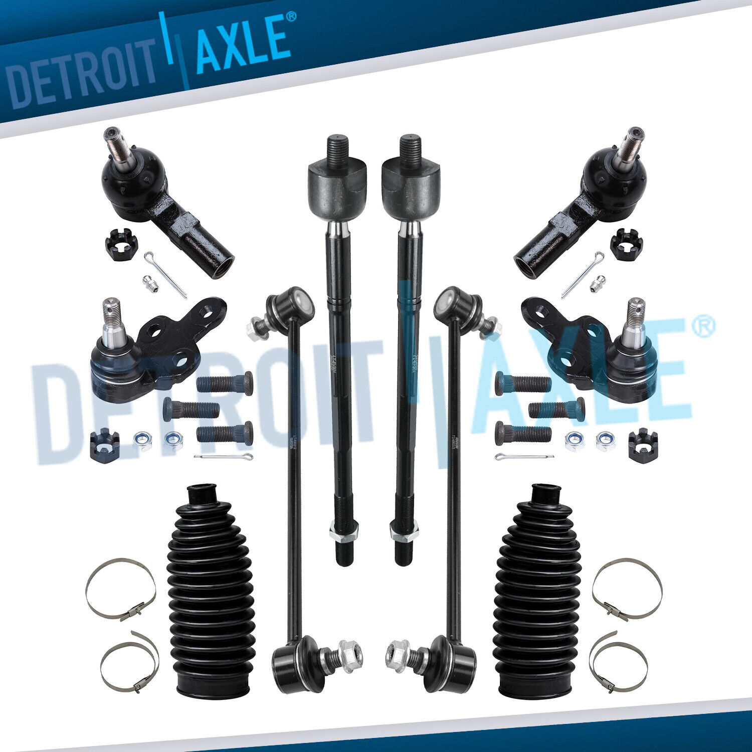 Lower Ball Joints Tie Rods Sway Bar Links for Lexus ES300 Toyota Avalon Camry
