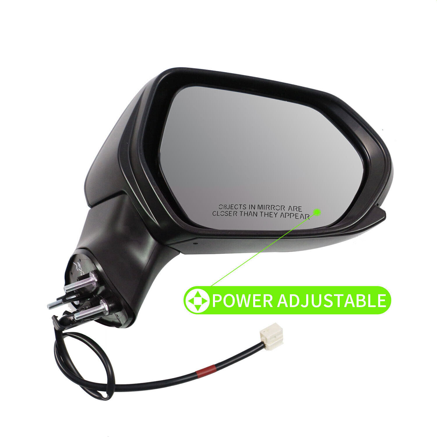 Passenger Side Mirror for Toyota Camry 2018-2024 Black Power Adjustable Mirror