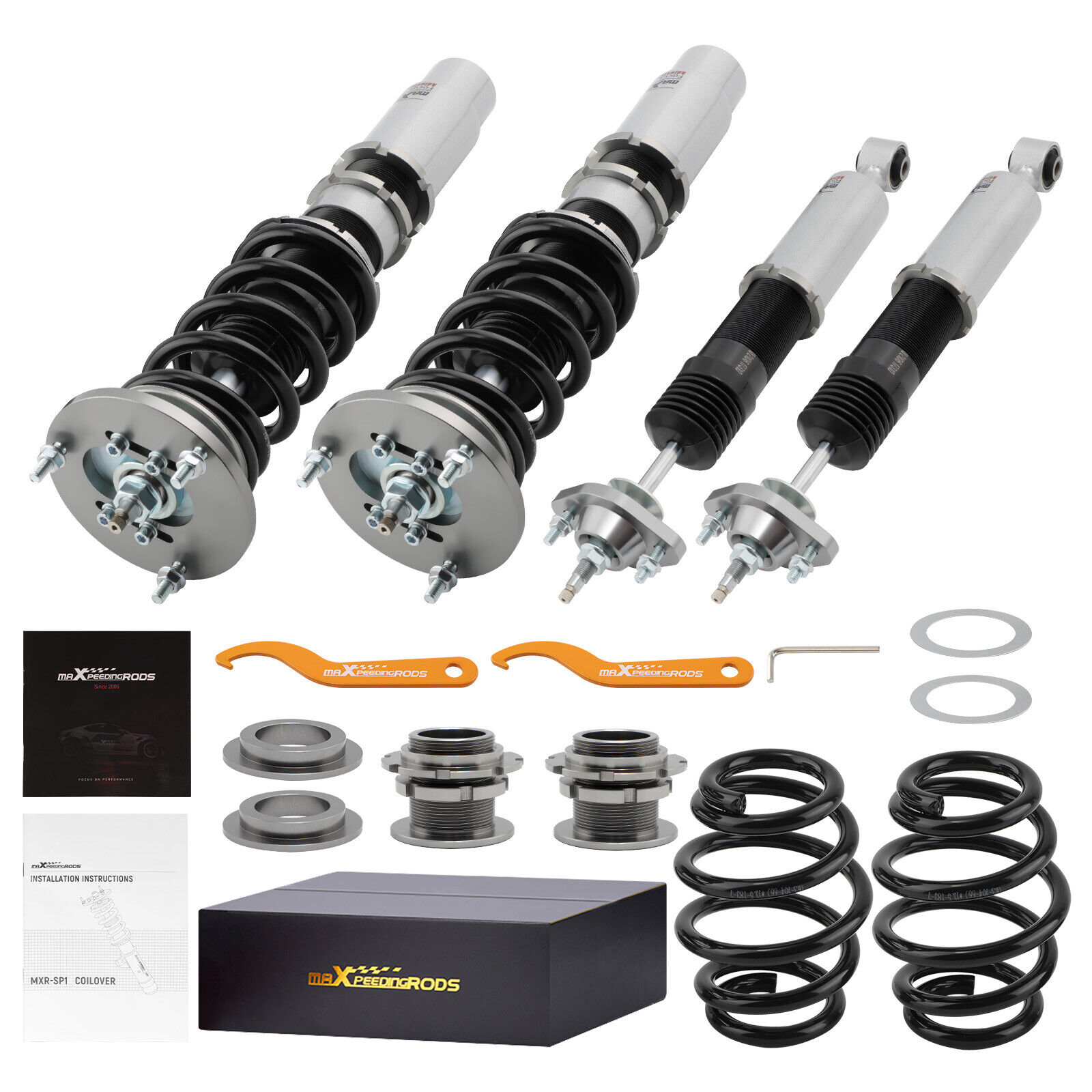 24 Click Damper Coilovers Shock Springs Lower Kit for BMW E46 328 325 330 98-05