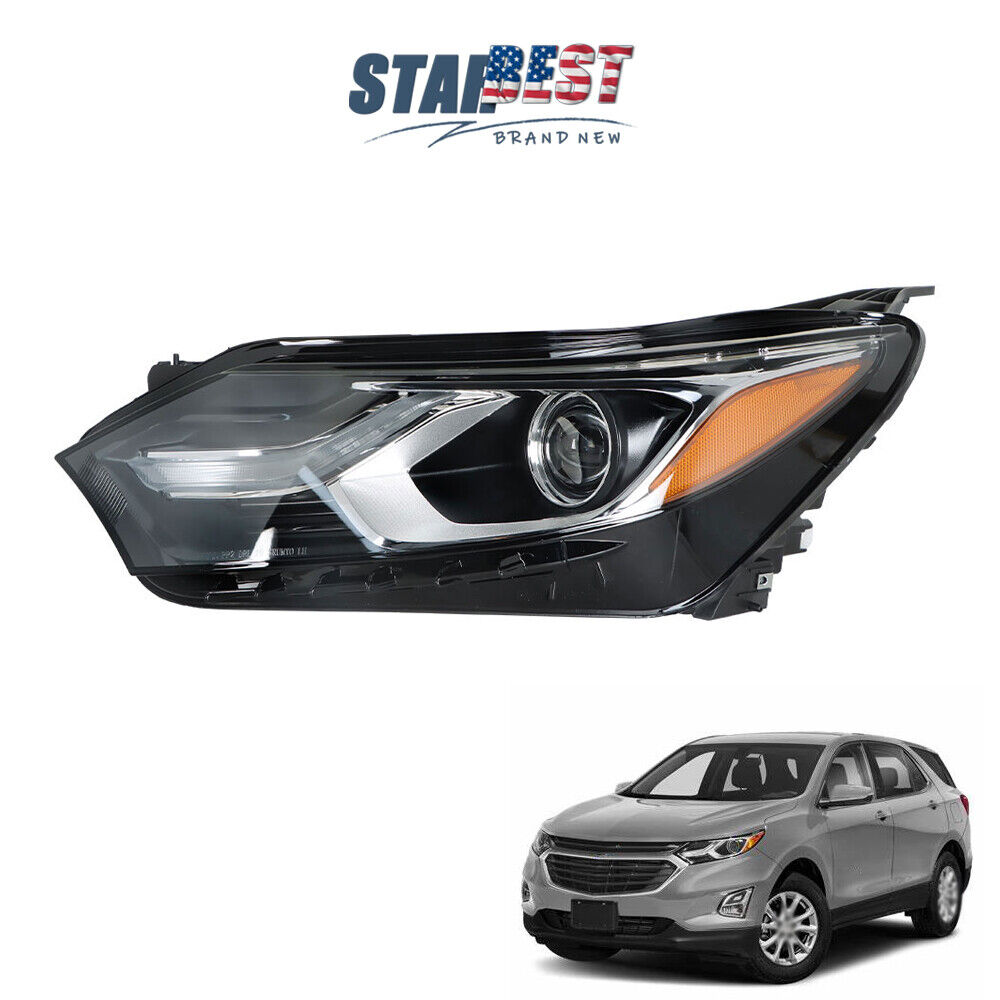For 2018-2021 Chevrolet Equinox Driver Side Headlight LED DRL HID Headlamp Clear