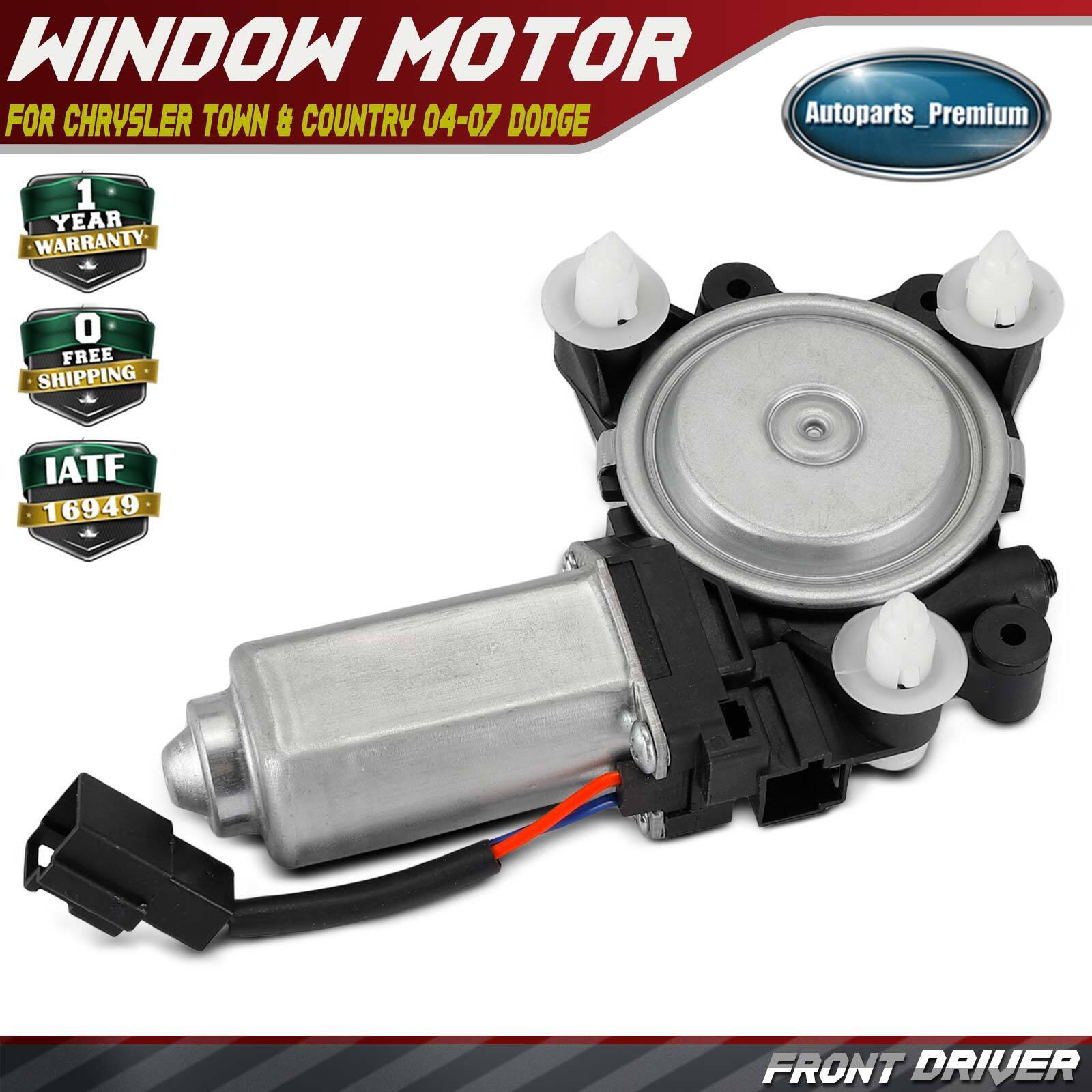 Front Left Power Window Motor w/ 2-Pins for Chrysler Town & Country 04-07 Dodge