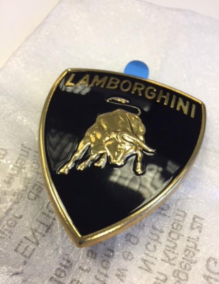 Lamborghini Gallardo, Diablo & Murcielago Front Hood Emblem - Genuine