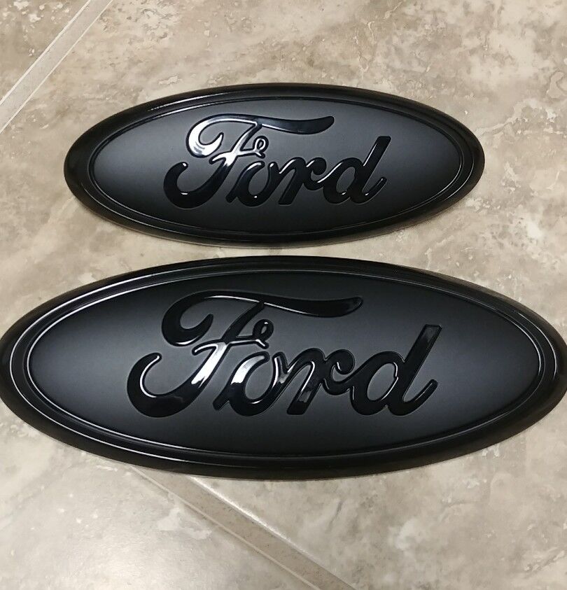 2016-2019 Ford Explorer FRONT  AND REAR GLOSS/MATTE pair emblem. 9\