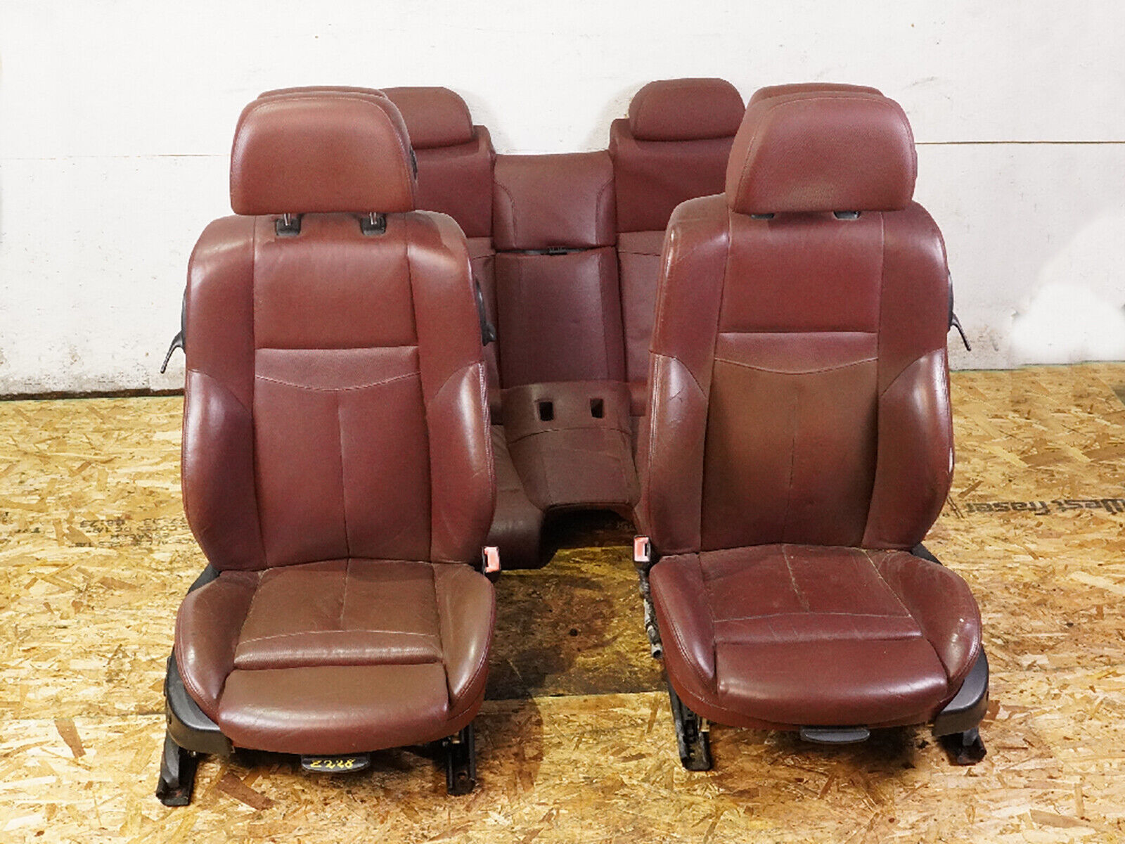 2006 - 2010 Bmw 6 Series E63 650I Coupe Seat Leather Bucket Electric Set Oem
