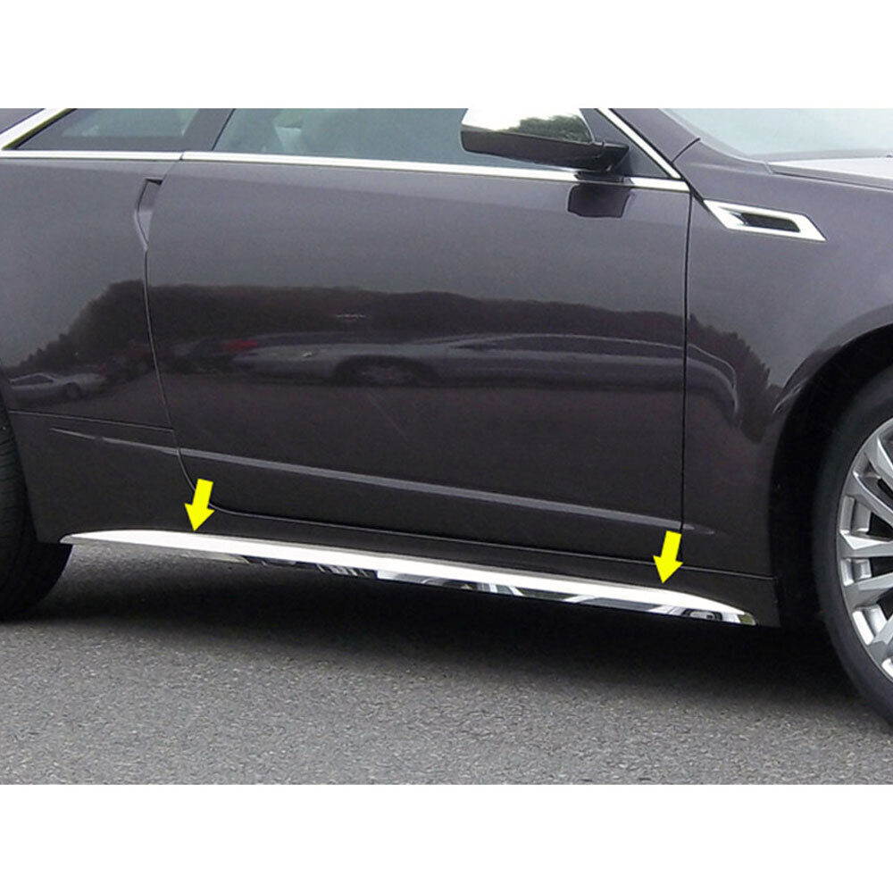 4p Luxury FX Chrome 2.25\' Accent Rocker Molding Trim fits 2011-2014 Cadillac CTS