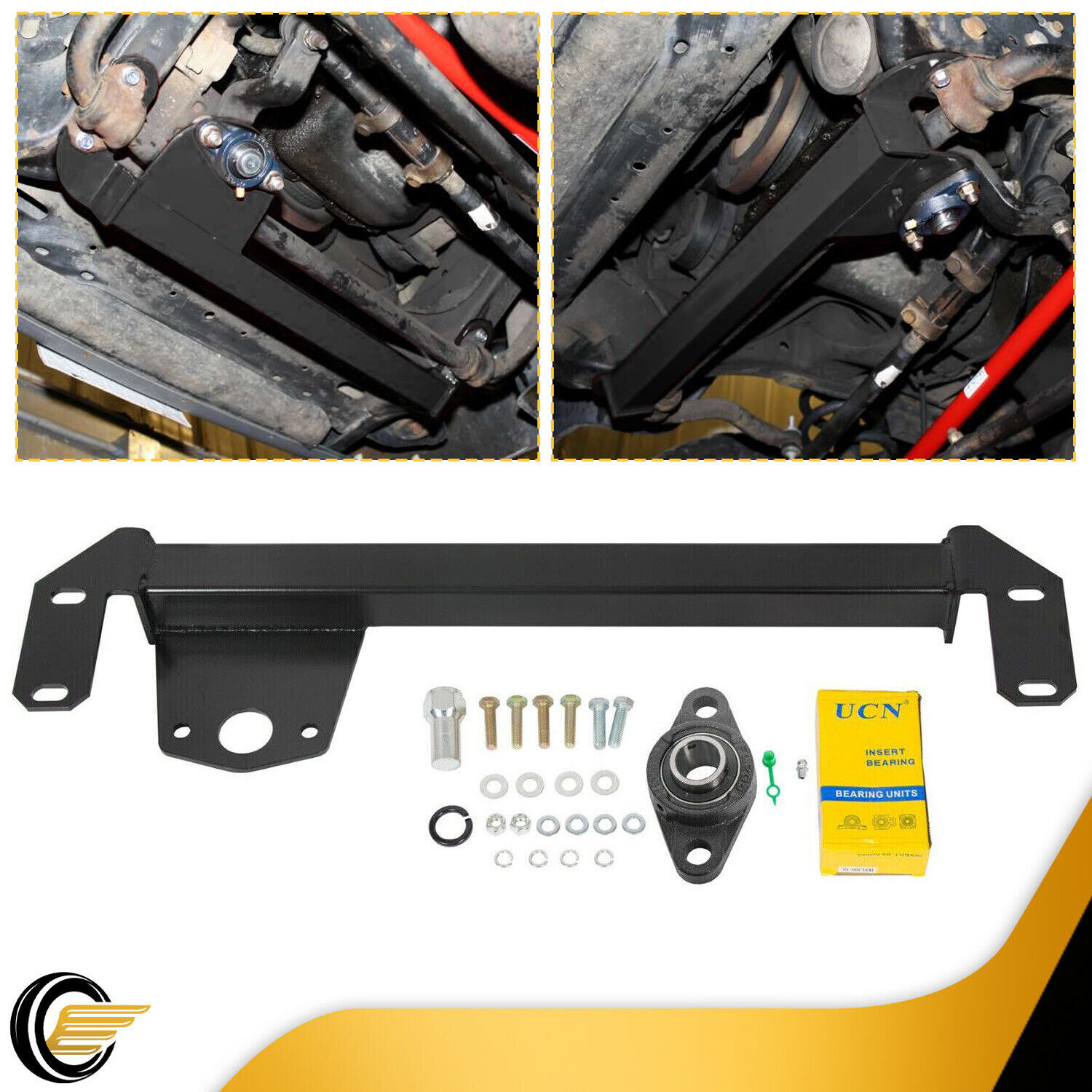 Steering Gear Box Stabilizer Bar Brace Fits 94-02 Dodge Ram 1500 2500 3500 4WD