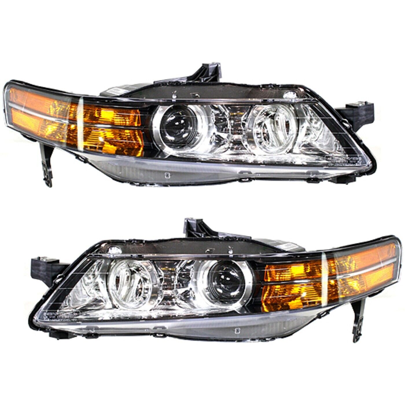 Headlight Set For 2007-2008 Acura TL Base Model Left and Right 2Pc