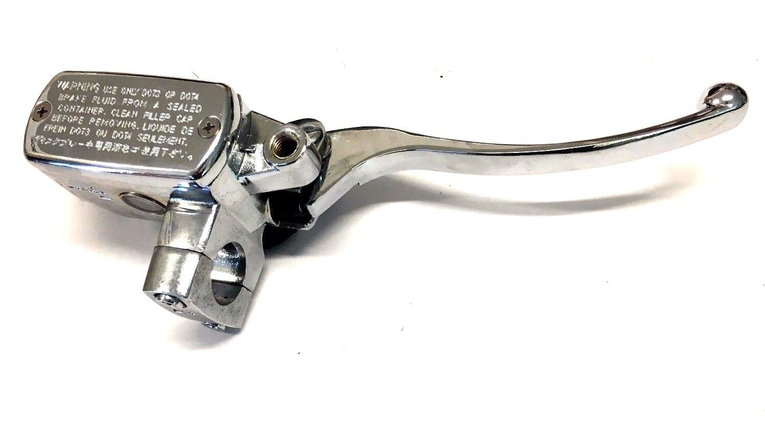 CHROME RIGHT MASTER CYLINDER WITH LEVER  150T-E VINTAGE ZNEN BMS HERITAGE 