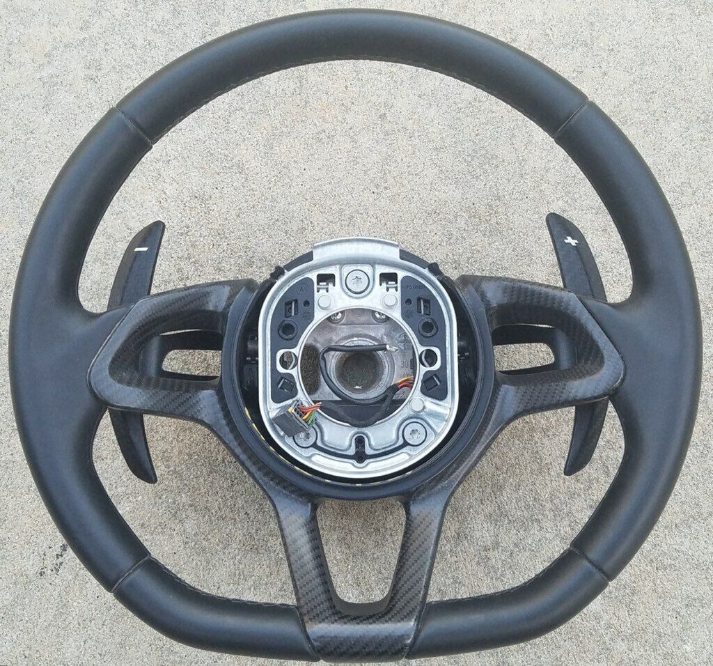 McLaren MP4-12C 650S 540C 570S 675LT 600LT Carbon Fiber Steering Wheel w/ Paddle