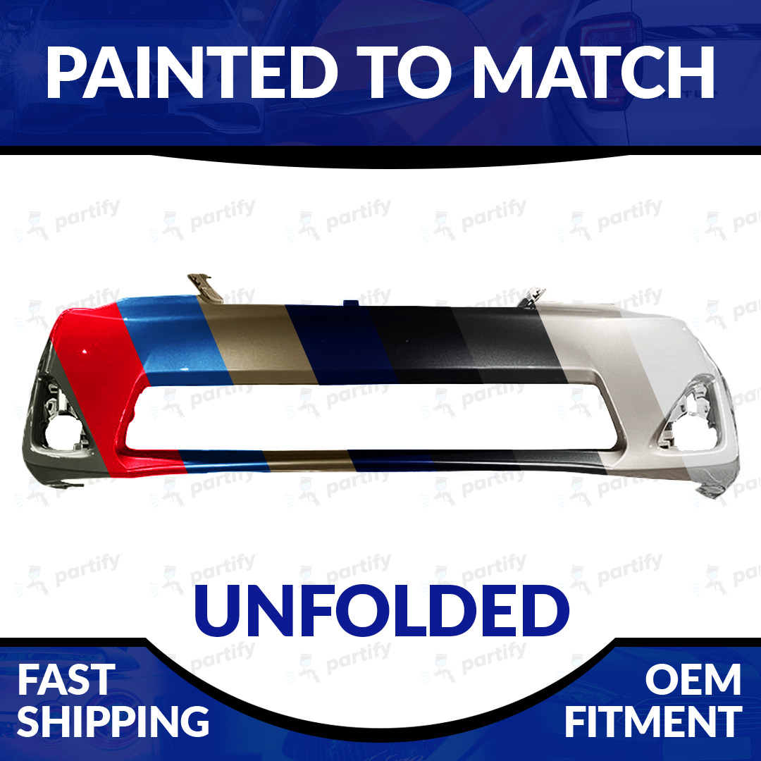 NEW Painted Unfolded Front Bumper For 2012 2013 2014 Toyota Camry LE/XLE/Hybrid