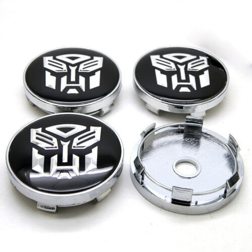 NEW 4pcs 60mm Transformers Autobot Car Wheel Center Hub Caps Badge 
