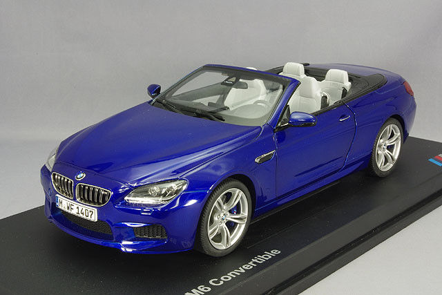 Model Car; 2012 BMW M6 Convertible (F12) Blue 1:18 scale 80432253657